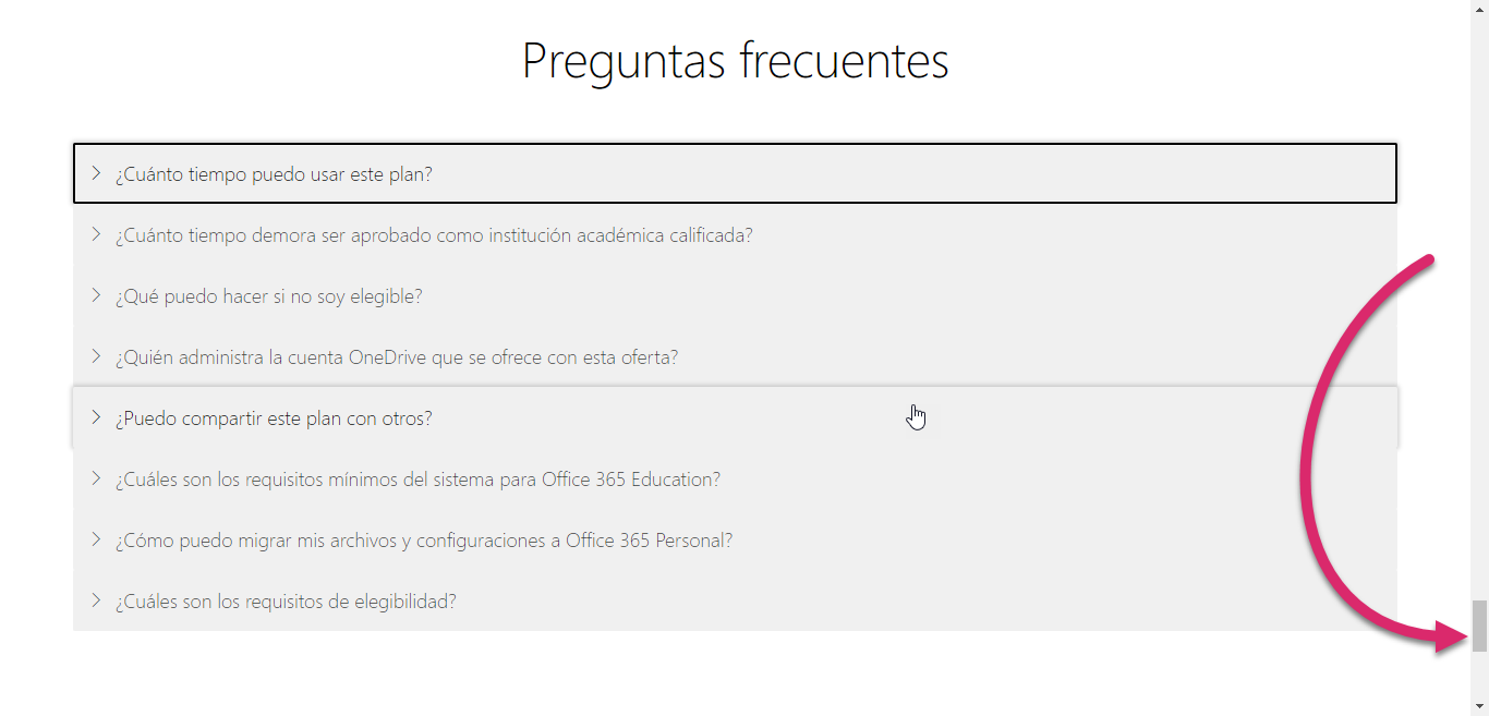 Pantalla FAQs Microsoft 365 gratis.png